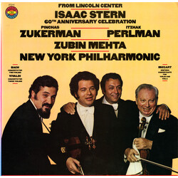 Isaac Stern / Pinchas Zukerman / Itzhak Perlman / Zubin Mehta / The New York Philharmonic Orchestra Isaac Stern 60th Anniversary Celebration Vinyl LP 