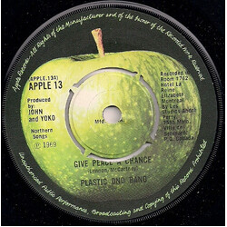 The Plastic Ono Band Give Peace A Chance USED VINYL 7INCH SINGLE REPRESS