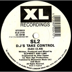 SL2 DJ's Take Control / Way In My Brain USED VINYL 7INCH 45 RPM SINGLE