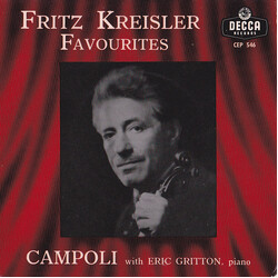 Alfredo Campoli Fritz Kreisler Favourites USED VINYL 7INCH EP 45 RPM