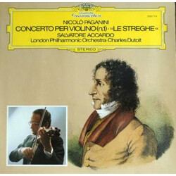 Niccolò Paganini / Salvatore Accardo / The London Philharmonic Orchestra / Charles Dutoit Concerto Per Violino (n.1). "Le Streghe" Vinyl LP USED
