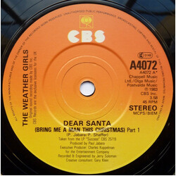 The Weather Girls Dear Santa (Bring Me A Man This Christmas) USED VINYL 7INCH 45 RPM SINGLE