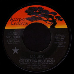 The Atlanta Disco Band Bad Luck VINYL 7" USED