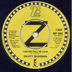 Davitt Sigerson I Never Fall In Love Vinyl 7" USED