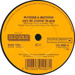 McFadden & Whitehead Ain't No Stoppin' Us Now USED VINYL 7INCH SINGLE REISSUE
