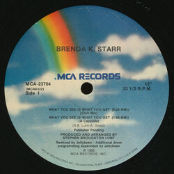 Brenda K. Starr What You See Is What You Get USED VINYL 12INCH 33 S RPM
