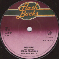 The Brook Brothers Warpaint USED VINYL 7INCH 45 RPM