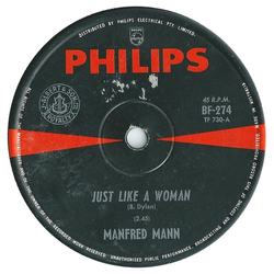 Manfred Mann Just Like A Woman Vinyl 7" USED
