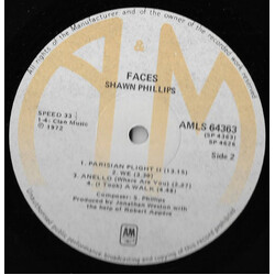 Shawn Phillips (2) Faces Vinyl LP USED
