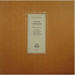 Lotte Lehmann Opera Recital Vinyl LP USED