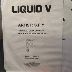 S.P.Y. Dark Corner / Hidden Emotion USED VINYL 12INCH PROMO 45 RPM WHITE LABEL