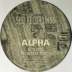 Alpha (4) Flutes / Access Code #1 USED VINYL 12INCH 45 RPM