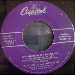 Frank Sinatra Who Wants To Be A Millionaire / Mind If I Make Love To You USED VINYL 7INCH 45 RPM