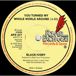Black Ivory You Turned My Whole World Around Vinyl 12" USED