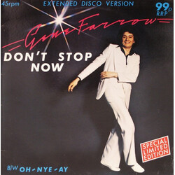 Gene Farrow With G.F. Band Don't Stop Now (Extended Disco Version) Vinyl 12" USED