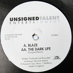 Unknown Artist Blaze / The Dark Life USED VINYL 12INCH