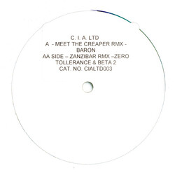 Baron / Total Science Meet The Creeper / Zanzibar (Remixes) USED VINYL LIMITED EDITION 12INCH WHITE LABEL PROMO