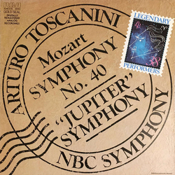 Arturo Toscanini / NBC Symphony Orchestra / Wolfgang Amadeus Mozart Symphony No. 40 -  “Jupiter” Symphony Vinyl LP USED