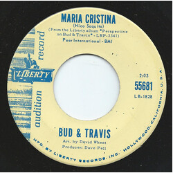 Bud And Travis Maria Cristina USED VINYL 7INCH PROMO