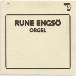 Rune Engsö Spelar På Orgeln I Arboga Heliga Trefaldighets Kyrka Vinyl LP USED