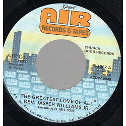 Rev. Jasper Williams The Greatest Love Of All / I'll Journey On USED VINYL 7INCH 45 RPM