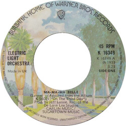 Electric Light Orchestra Ma-Ma-Ma Belle VINYL 7" USED