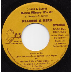 Peaches & Herb (Hump & Dump) Down Where It's At USED VINYL 7INCH 45 RPM