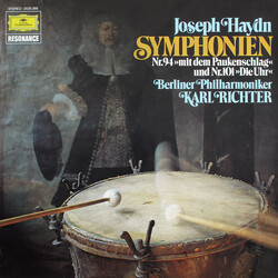 Joseph Haydn / Berliner Philharmoniker / Karl Richter Symphonien Nr. 94 »Mit Dem Paukenschlag« Und Nr. 101 »Die Uhr« Vinyl LP USED