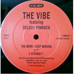 The Vibe (4) / Delroy Pinnock The More I Keep Wishing USED VINYL 12INCH 33 S RPM