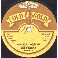 The Troggs Love Is All Around / Anyway That You Want Me USED VINYL 7INCH 45 RPM MONO
