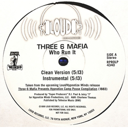 Three 6 Mafia Who Run It Vinyl 12" USED