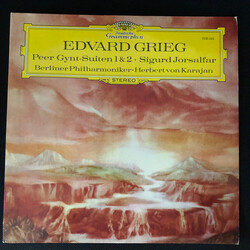 Edvard Grieg / Berliner Philharmoniker / Herbert von Karajan Peer Gynt-Suiten 1 & 2 • Sigurd Jorsalfar Vinyl LP USED