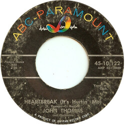 Jon Thomas (3) Heartbreak (It's Hurtin' Me) / Teasin' USED VINYL 7INCH 45 RPM STYRENE
