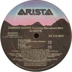Carmen Carter / Microphone Mike Always USED VINYL 12INCH 33 S RPM