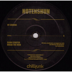 No Tenshun NT Groove USED VINYL 12INCH 33 S RPM