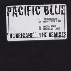Pacific Blue Hurricane (The Remixes) USED VINYL 12INCH WHITE LABEL 33 S RPM