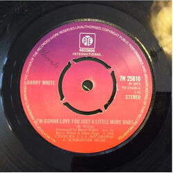 Barry White I'm Gonna Love You Just A Little More Baby USED VINYL 7INCH 45 RPM SINGLE