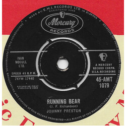 Johnny Preston Running Bear / My Heart Knows USED VINYL 7INCH 45 RPM SINGLE