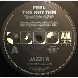Jazzi P Feel The Rhythm / Feel The Rhythm (Club Mix) USED VINYL 7INCH 45 RPM SINGLE
