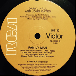 Daryl Hall & John Oates Family Man Vinyl 7" USED