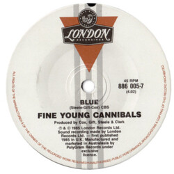 Fine Young Cannibals Blue USED VINYL 45 RPM 7INCH SINGLE