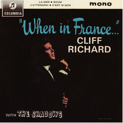 Cliff Richard & The Shadows When In France... USED VINYL 7INCH 45 RPM EP MONO