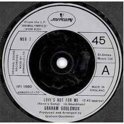 Graham Gouldman Love's Not For Me (Rene's Song) USED VINYL 7INCH SINGLE 45 RPM