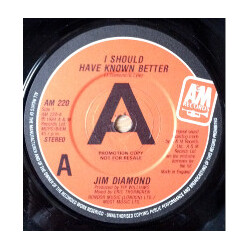 Jim Diamond I Should Have Known Better USED VINYL 7INCH SINGLE 45 RPM PROMO