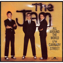 The Jam All Around The World c/w Carnaby Street USED VINYL 7INCH 45 RPM SINGLE REISSUE