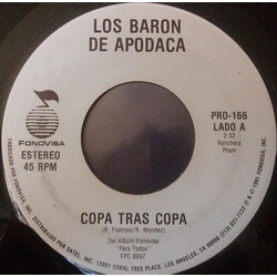 Los Barón De Apodaca Copa Tras Copa / Se Saca De La Manga USED VINYL 7INCH 45 RPM SINGLE