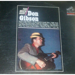 Don Gibson Too Much Hurt Vinyl LP USED