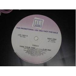 Today Take Your Time USED VINYL 12INCH PROMO