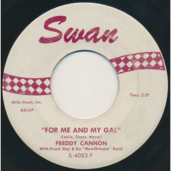 Freddy Cannon For Me And My Gal / Blue Plate Special USED VINYL 7INCH 45 RPM SINGLE