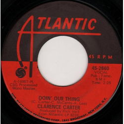 Clarence Carter Doin' Our Thing / I Smell A Rat Vinyl 7" USED